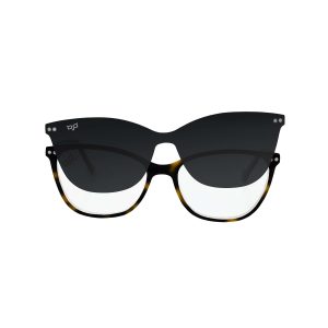 OVAL GHOV SHELL BROWN POLARISED CLIP ON