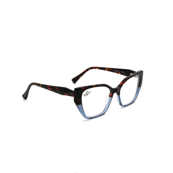 CAT EYE LAMINATED ACETATE HANDMADE SHELL LIGHT BLUE - Image 2