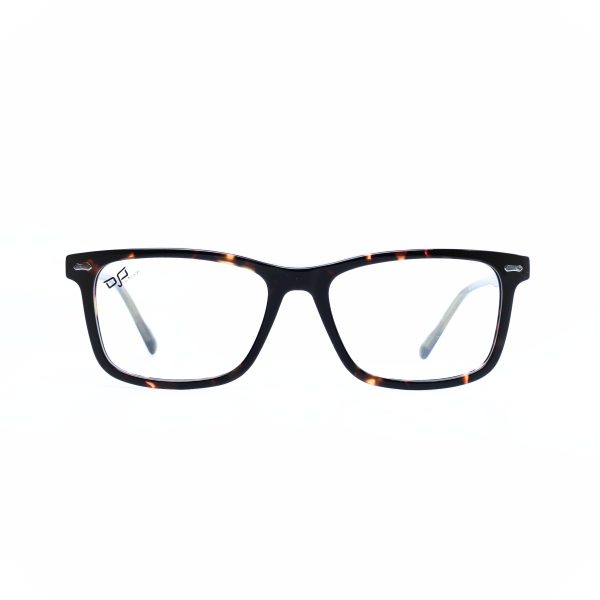 SQUARE OOG SHELL BROWN HANDMADE WITH POLARISED CLIP ON - Image 3