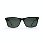 SQUARE OOG SHELL BROWN HANDMADE WITH POLARISED CLIP ON - Image 4