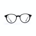 ROUND OOG SHINE BLACK HANDMADE WITH POLARISED CLIP ON - Image 3