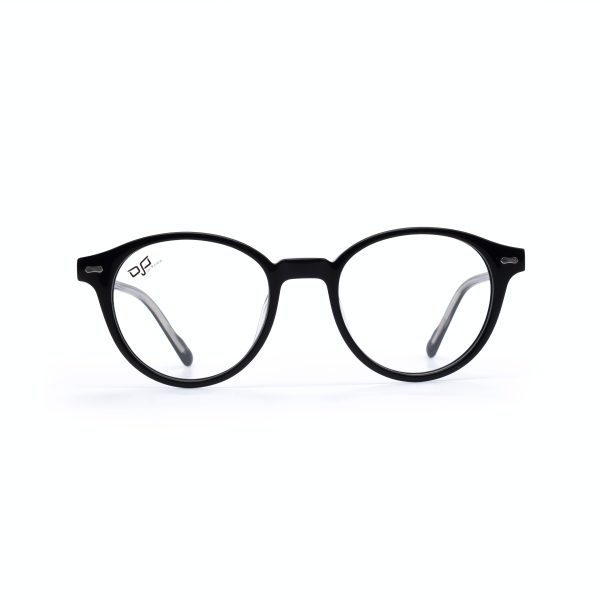 ROUND OOG SHINE BLACK HANDMADE WITH POLARISED CLIP ON - Image 3