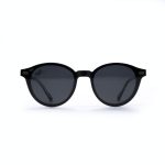 ROUND OOG SHINE BLACK HANDMADE WITH POLARISED CLIP ON - Image 4