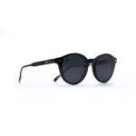 ROUND OOG SHINE BLACK HANDMADE WITH POLARISED CLIP ON - Image 5