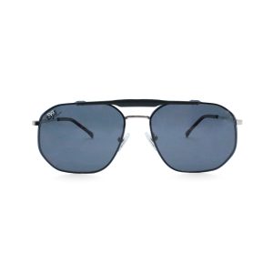 SQUARE OEIL POLARISED CLIP ON GOLD BLACK