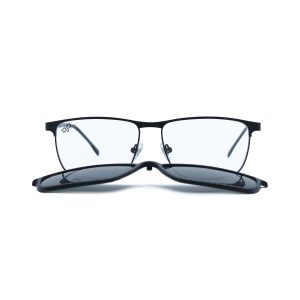 SQUARE OOG BLACK POLARISED CARBON CLIP ON
