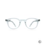 SQUARE PHOTOCHROMIC CLEAR TO GREY FRAME AND CLEAR TO GREY LENSES