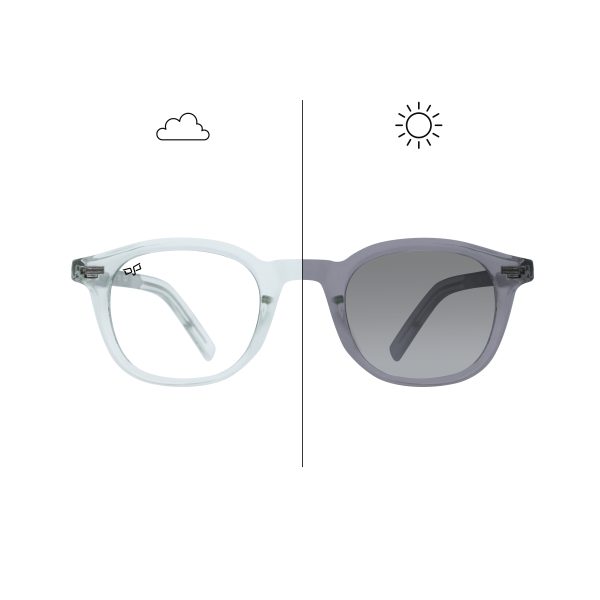 SQUARE PHOTOCHROMIC CLEAR TO GREY FRAME AND CLEAR TO GREY LENSES - Image 4