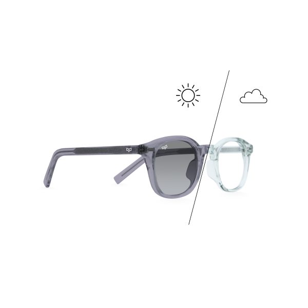 SQUARE PHOTOCHROMIC CLEAR TO GREY FRAME AND CLEAR TO GREY LENSES - Image 5