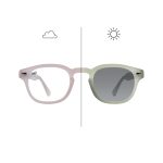 SQUARE PHOTOCHROMIC PINK TO GREEN FRAME AND CLEAR TO GREY LENSES - Image 4