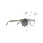 SQUARE PHOTOCHROMIC PINK TO GREEN FRAME AND CLEAR TO GREY LENSES - Image 5