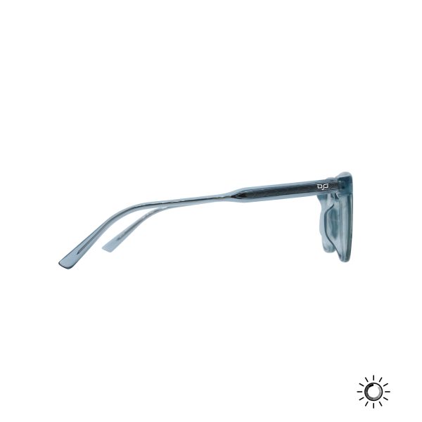 SQUARE PHOTOCHROMIC BLUE CLEAR TO BLUE FRAME AND CLEAR TO GREY LENSES - Image 3