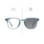 SQUARE PHOTOCHROMIC BLUE CLEAR TO BLUE FRAME AND CLEAR TO GREY LENSES - Image 4