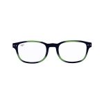 SQUARE READING GLASSES BLUE BLOCK 3.00