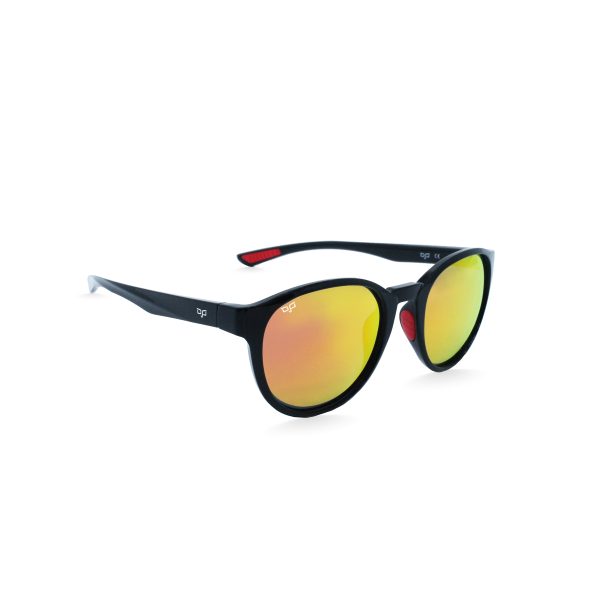 ROUND OLLO SHINE BLACK RED MIRROR POLARISED - Image 2
