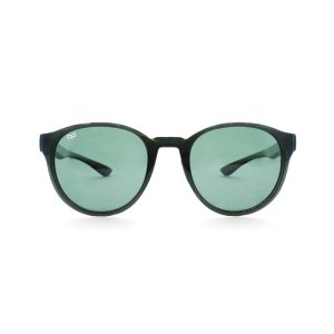 ROUND OLLO SHINE BLACK GREEN POLARISED