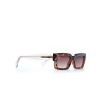 SQUARE CEIL SHELL BROWN WITH CLEAR TEMPLES - Image 2