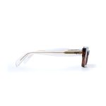 SQUARE CEIL SHELL BROWN WITH CLEAR TEMPLES - Image 3
