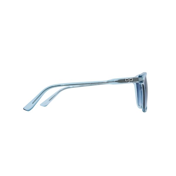 SQUARE CLEAR BLUE FRAME AND TEMPLES WITH BLUE LENSES - Image 3