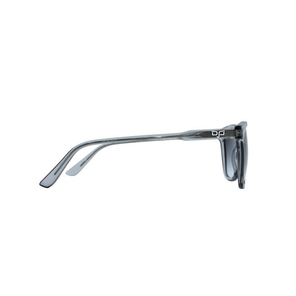 SQUARE CLEAR FRAME AND TEMPLES WITH BLACK LENSES - Image 3