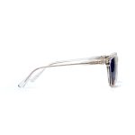 SQUARE CLEAR FRAME AND TEMPLES WITH BLUE POLARISED LENSES - Image 3