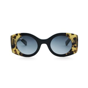 ROUND OJE BLACK SHELL POLARISED HANDMADE