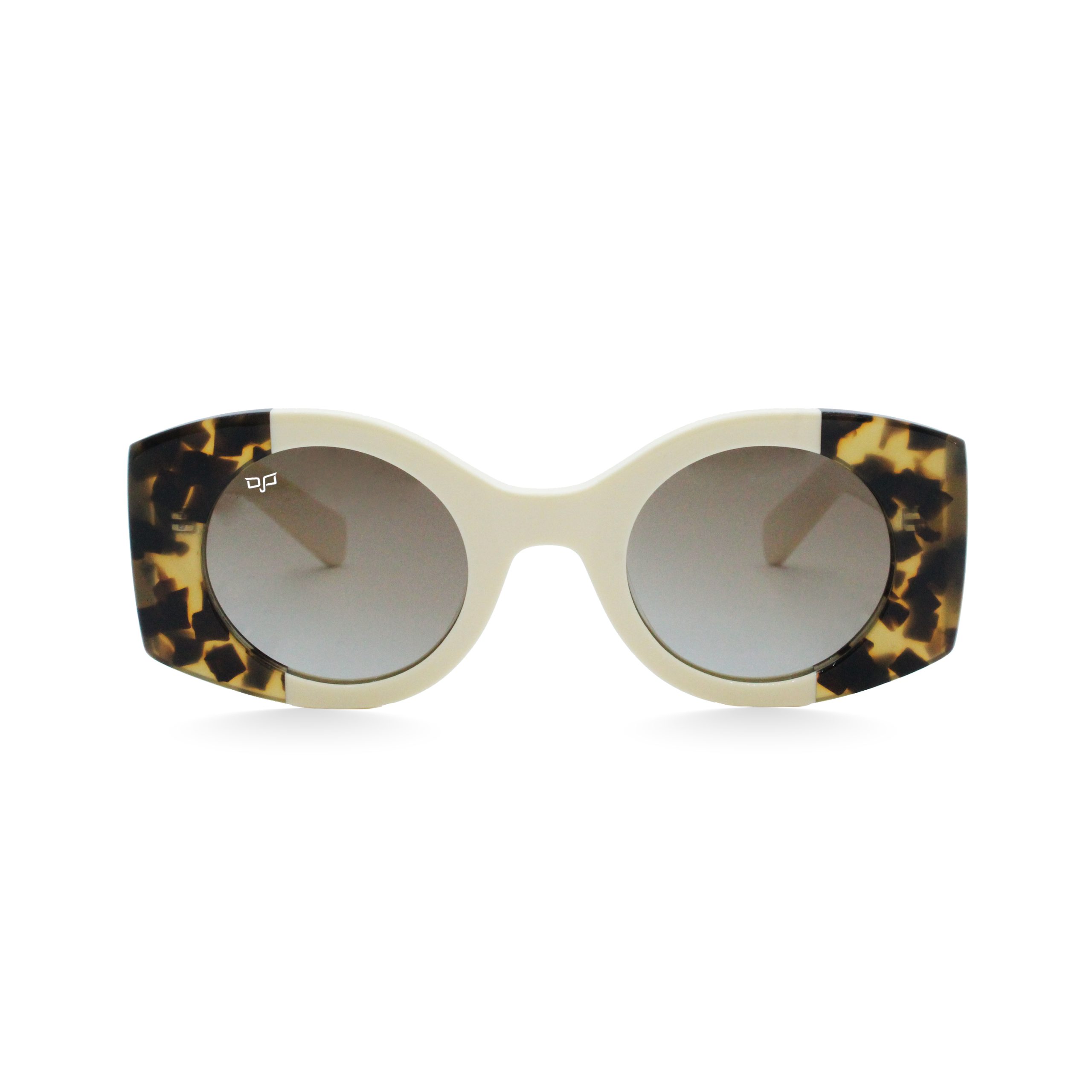 35OPL35062-A.jpg ROUND OJE CREAM SHELL BROWN POLARISED HANDMADE - Image 1