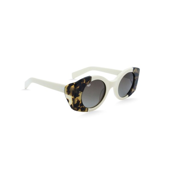 ROUND OJE CREAM SHELL BROWN POLARISED HANDMADE - Image 2