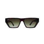 SQUARE CEIL SHELL RED BROWN HANDMADE