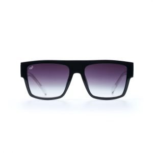 SHIELD CEIL BLACK WITH CLEAR TEMPLES