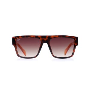 SHIELD CEIL SHELL WITH CLEAR ORANGE TEMPLES