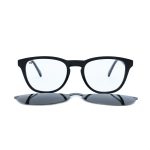 ROUND ONCE HANDMADE SHELL BROWN POLARISED CLIP ON