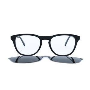 ROUND ONCE HANDMADE SHELL BROWN POLARISED CLIP ON