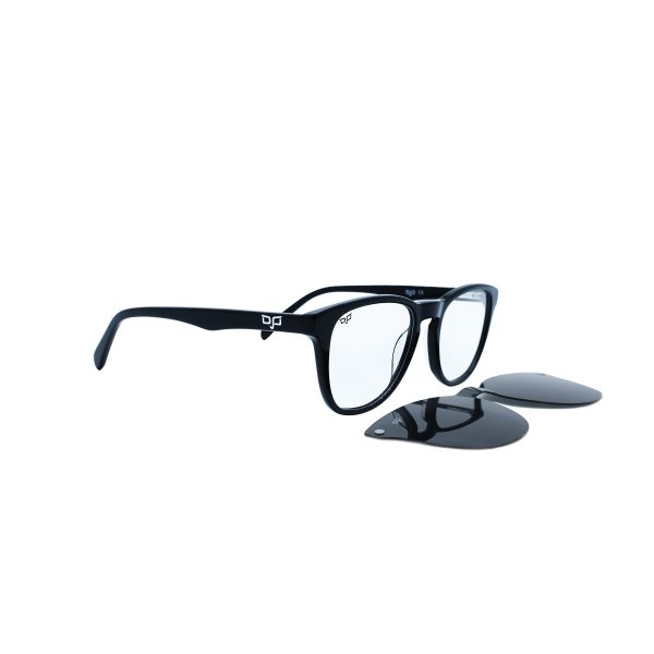ROUND ONCE HANDMADE SHELL BROWN POLARISED CLIP ON - Image 2