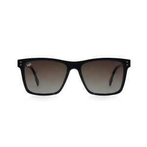 SQUARE ONCE BLACK SHELL POLARISED HANDMADE