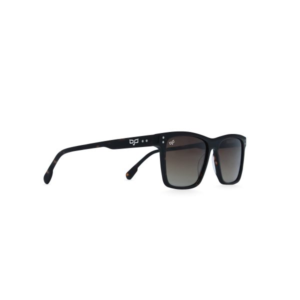 SQUARE ONCE BLACK SHELL POLARISED HANDMADE - Image 2