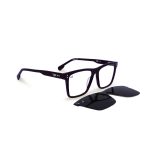 SQUARE ONCE HANDMADE BLACK POLARISED CLIP ON - Image 2