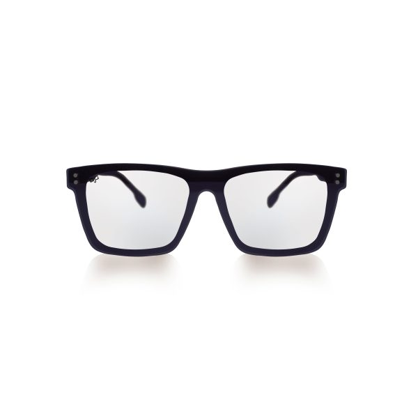 SQUARE ONCE HANDMADE BLACK POLARISED CLIP ON - Image 3