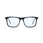 SQUARE OOG HANDMADE BLACK POLARISED CLIP ON - Image 3