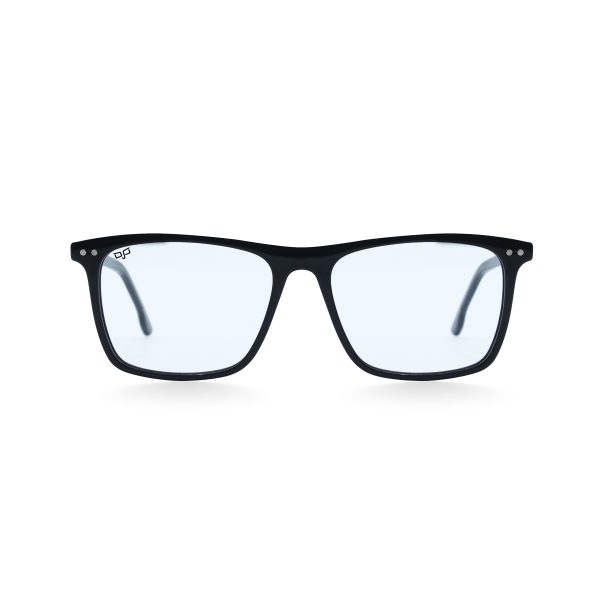 SQUARE OOG HANDMADE BLACK POLARISED CLIP ON - Image 3