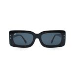 SQUARE OOG HANDMADE SHELL BROWN POLARISED CLIP ON - Image 4