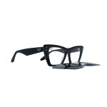 CAT EYE GHOV HANDMADE BLACK POLARISED CLIP ON - Image 2