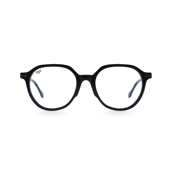 ROUND OOG HANDMADE BLACK POLARISED CLIP ON - Image 3