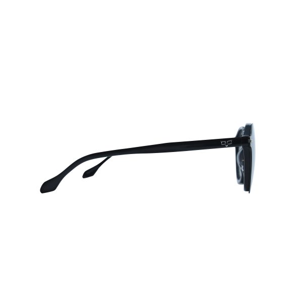 ROUND OOG HANDMADE BLACK POLARISED CLIP ON - Image 6