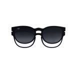 CAT EYE MAKA BLACK POLARISED CLIP ON