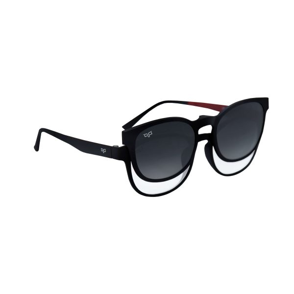 CAT EYE MAKA BLACK POLARISED CLIP ON - Image 2