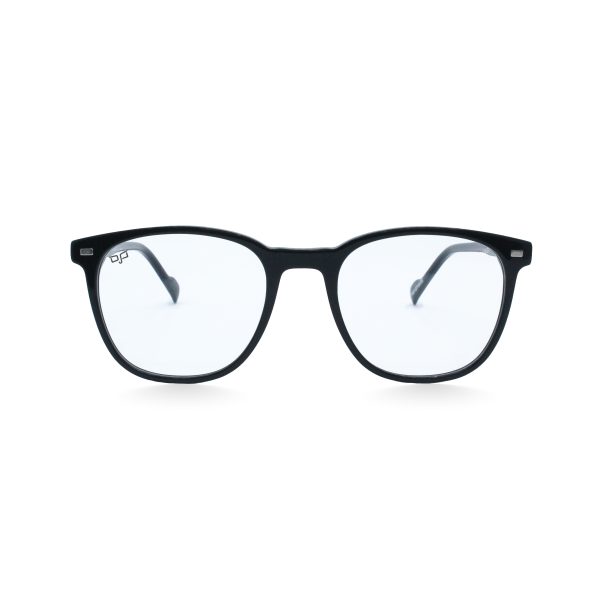 ROUND OOG HANDMADE BLACK POLARISED CLIP ON - Image 3