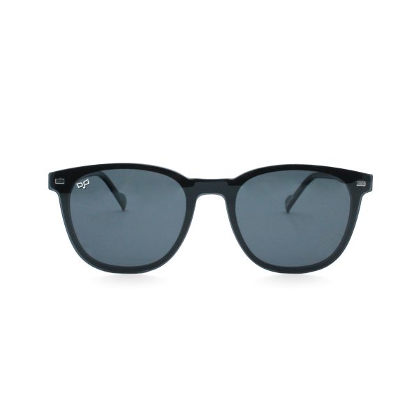 ROUND OOG HANDMADE BLACK POLARISED CLIP ON - Image 4