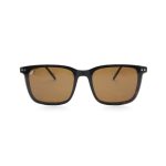 SQUARE OOG HANDMADE BROWN SHELL POLARISED CLIP ON - Image 4