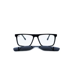 OVAL OOG HANDMADE BLACK POLARISED CLIP ON